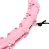 ZESTAW HULA HOP HHW02 LIGHT PINK Z WYPUSTKAMI I OBCIĄŻNIKIEM HMS + PAS BR163 RED